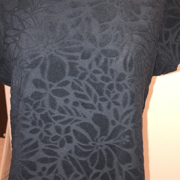 Lands End Cover Up Terry Dress Black SZ Small - Picture 2 of 8